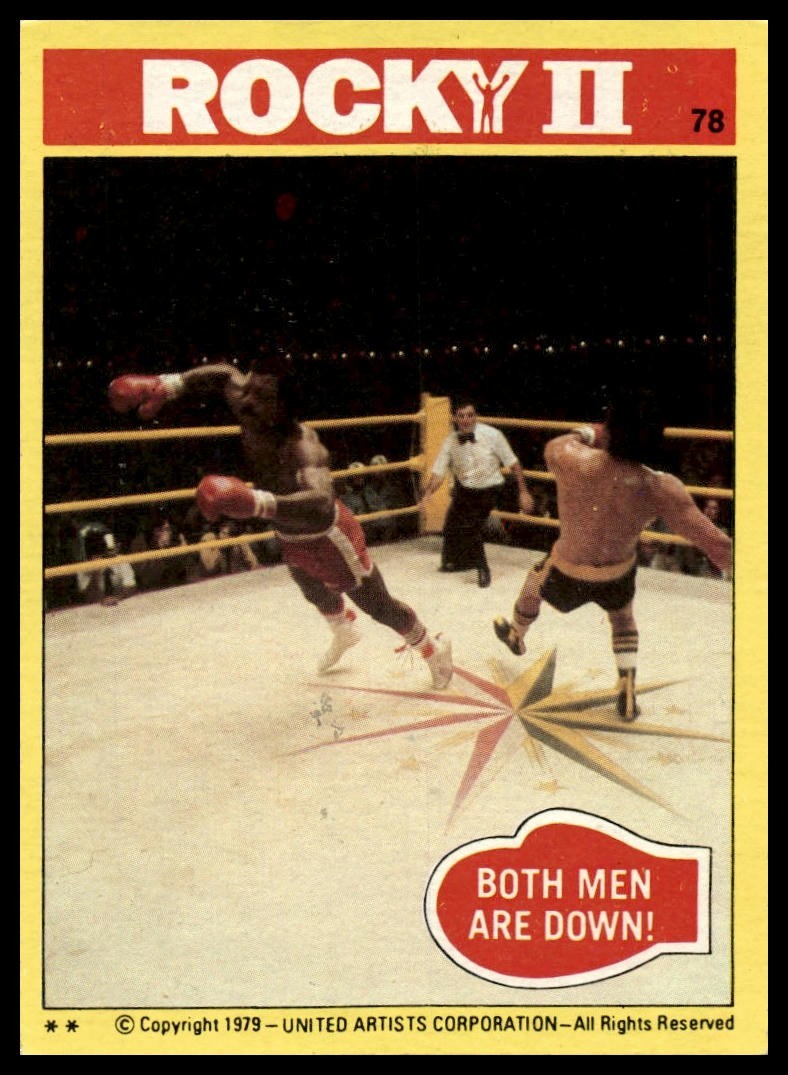 Both Men are Down - 1979 Topps Rocky II #78