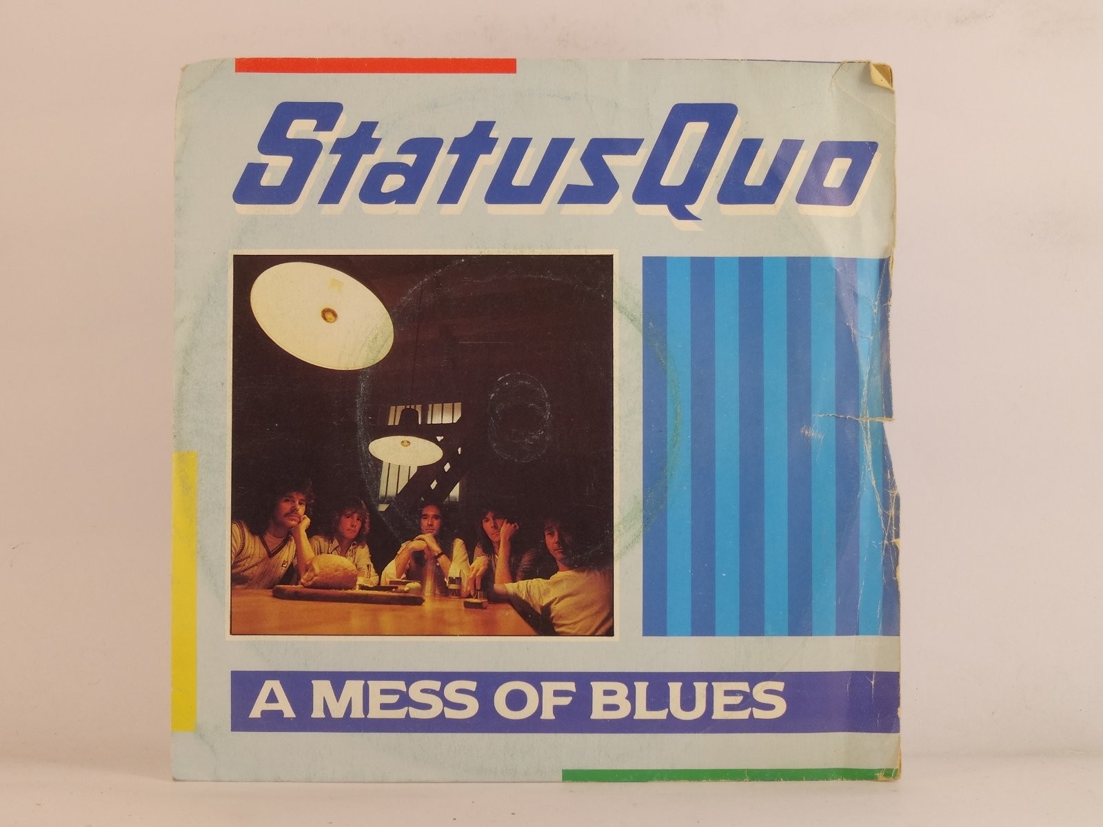 STATUS QUO A MESS OF BLUES (102) 2 Track 7" Single plus Picture Sleeve VERTIGO
