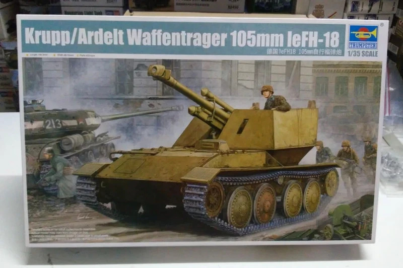 Krupp/ ardelt Waffentrager 105mm leFH-18, Trumpeter 1/35