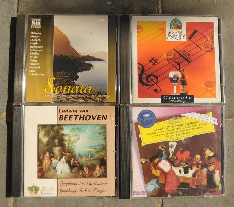 Set van 4 CD's klassiek muziek