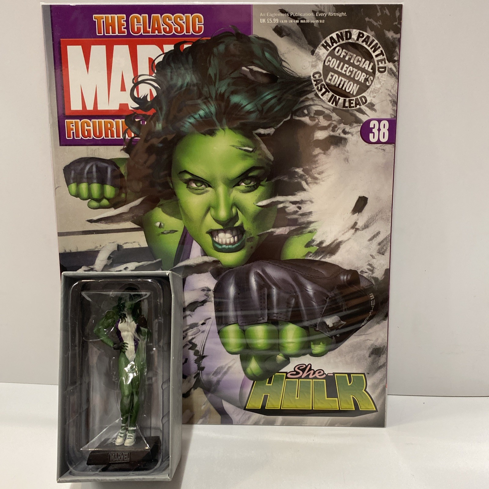 She-Hulk Eaglemoss Lead Figure # 38 Con Rivista Collezione Figurine Marvel