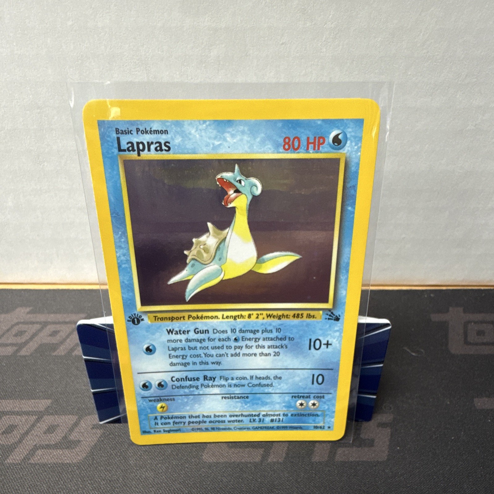 1° Edizione Fossil Pokemon Lapras Holo 10/62 NM