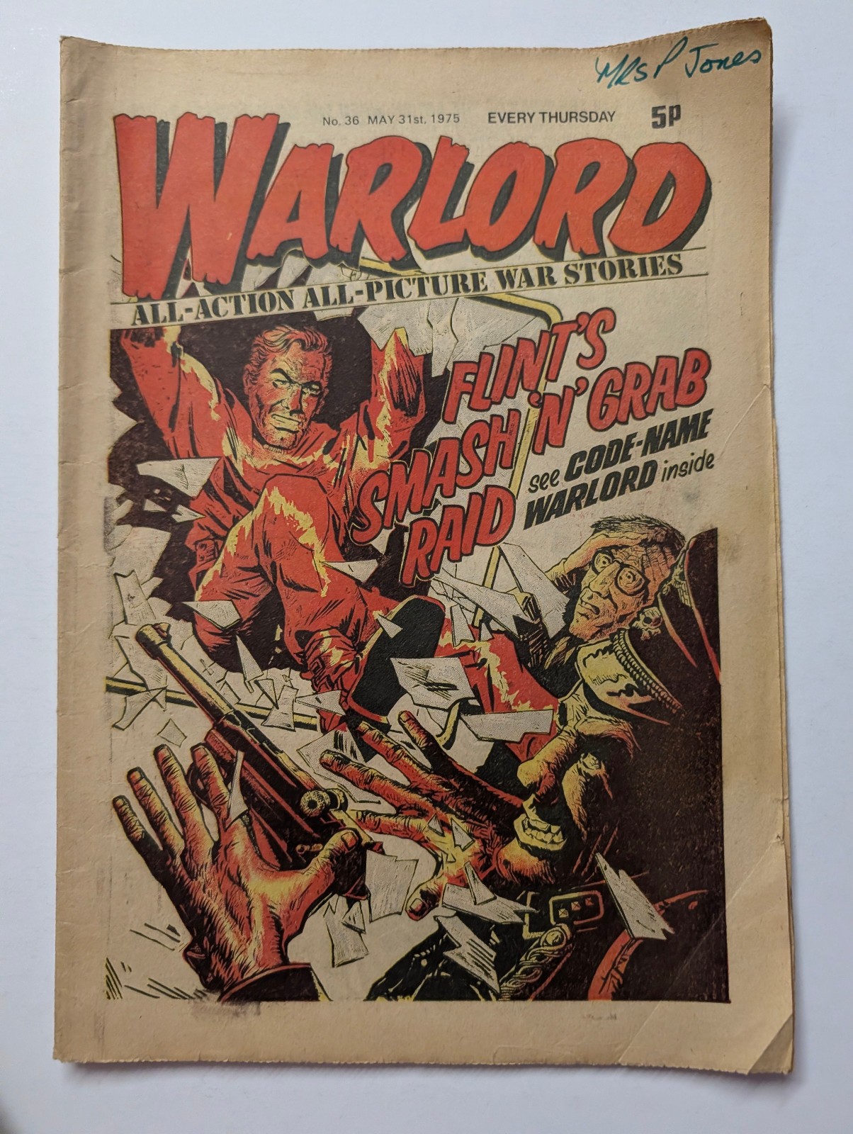 Warlord Comic No 36, May 31st 1975