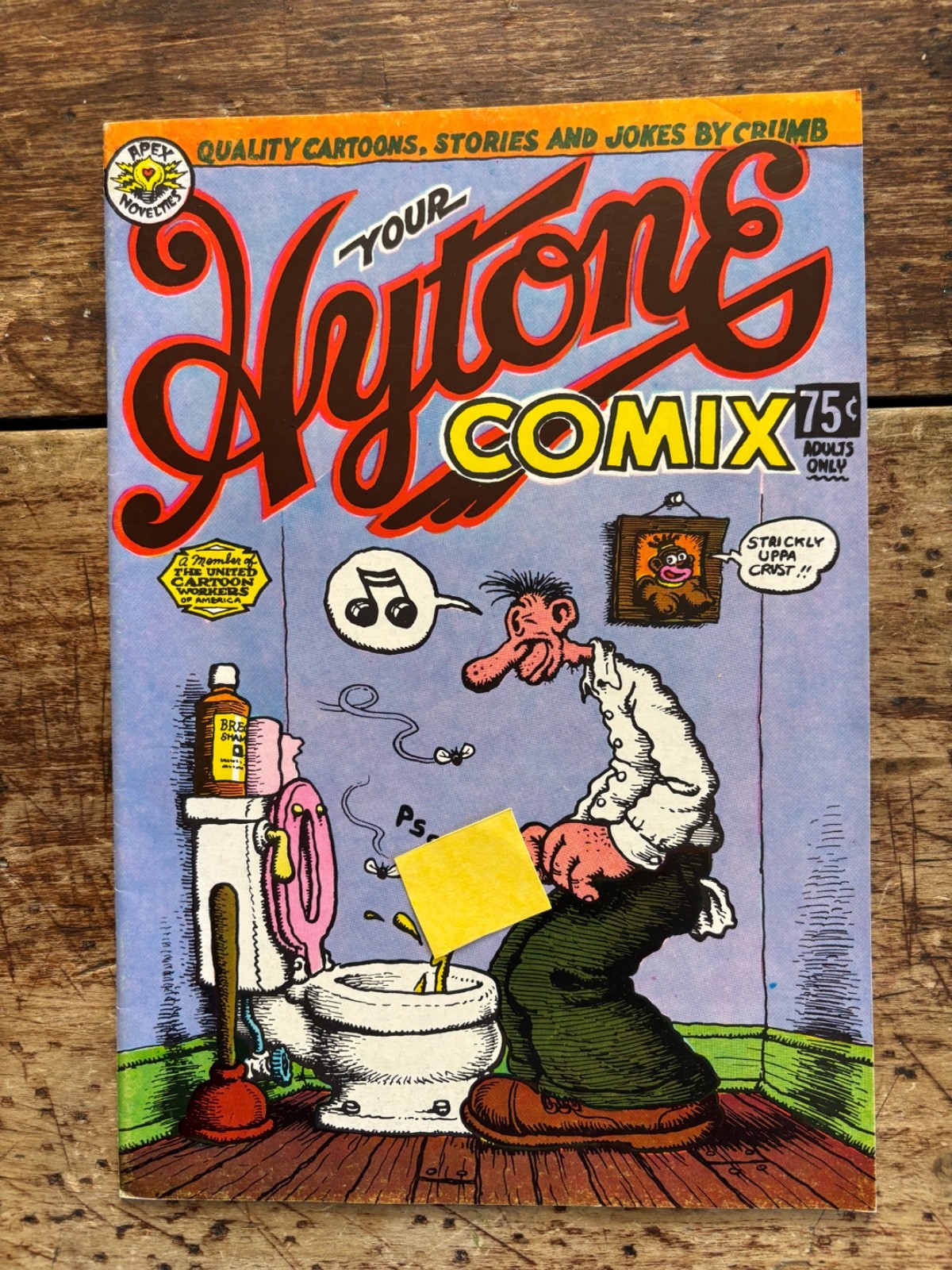 YOUR HYTONE COMIX/Apex Novelties 1971/1st Print/Robert Crumb/Underground/FN 6.0