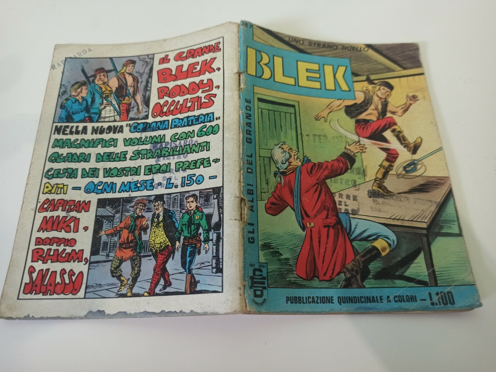 bc  gli albi del grande bleik uno strano duello 1971