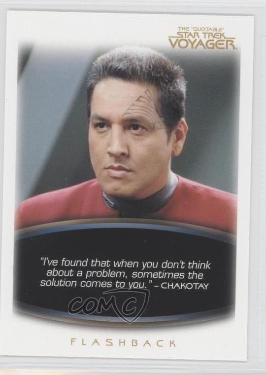 2012 The Quotable Star Trek: Voyager Flashback L'ho trovato quando sei #37 1i3