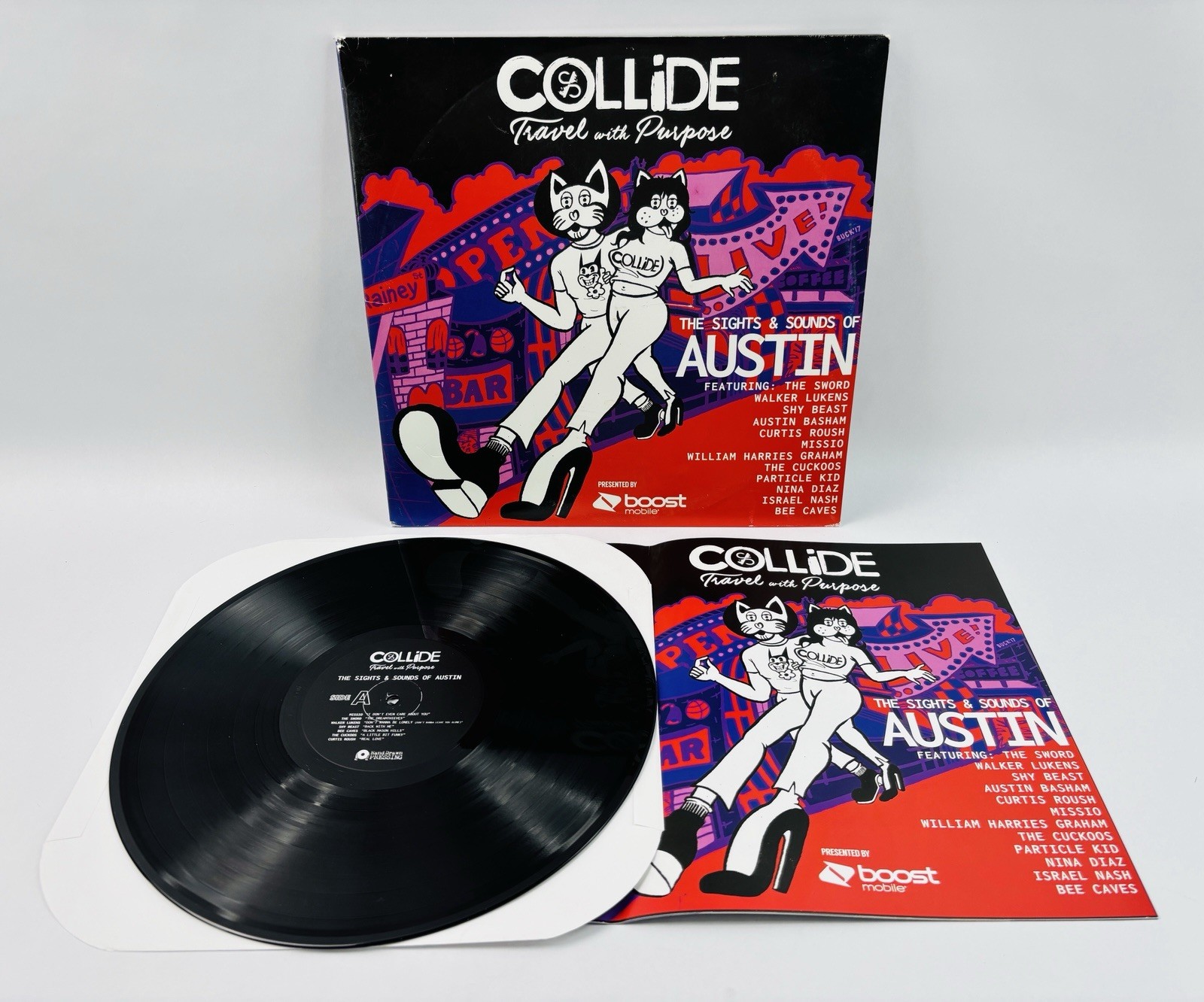Sights & Sounds of Austin Promo Vinyl LP 2017 Rare Austin Music Commission