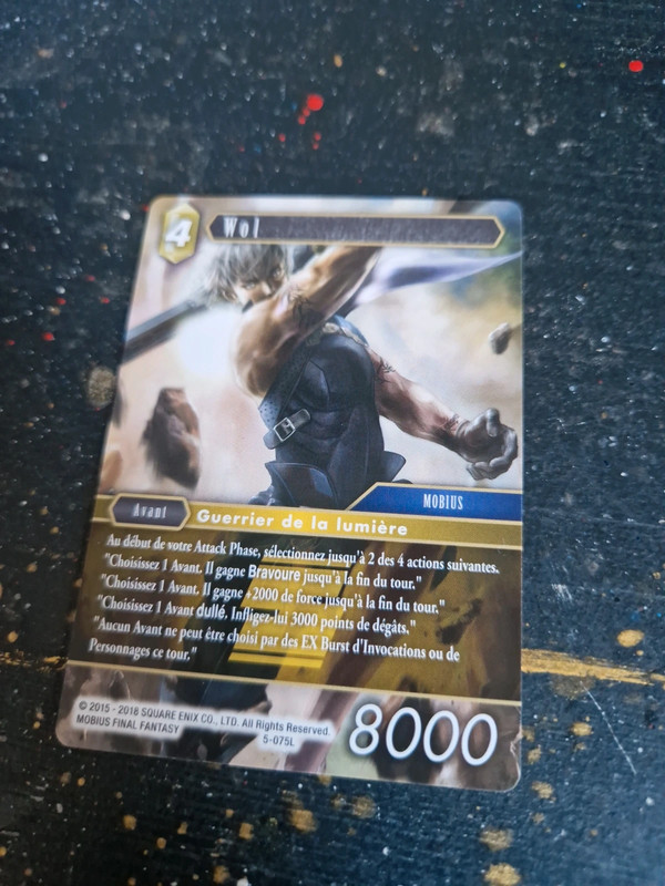 Carte Wol Final fantasy