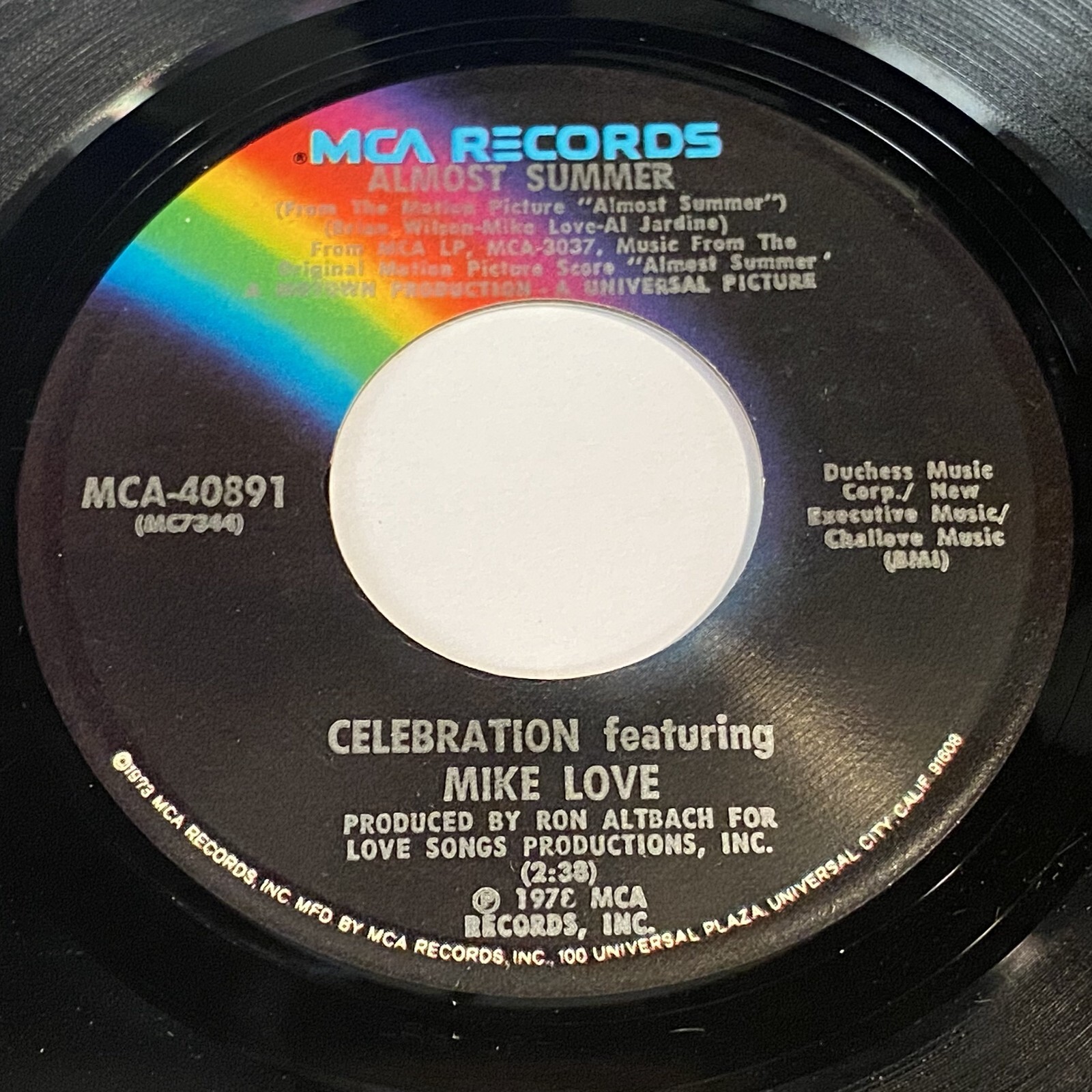 Celebration Feat. Mike Love: Almost Summer / Charles Lloyd: Lookin' Good 45