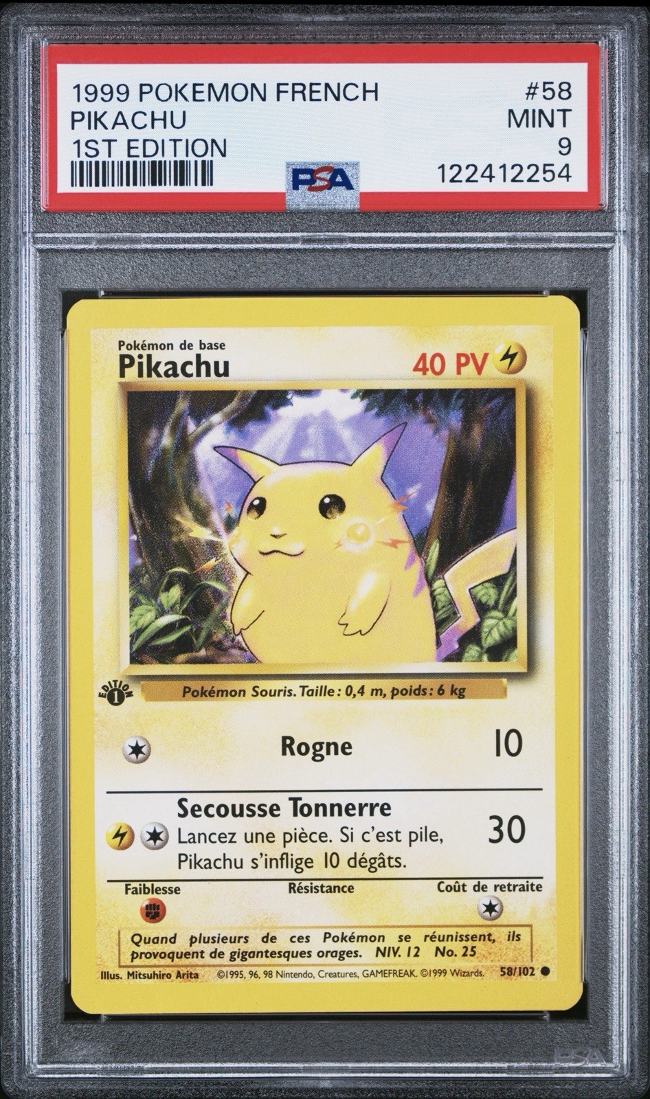 Lot De 7 Cartes PSA 9