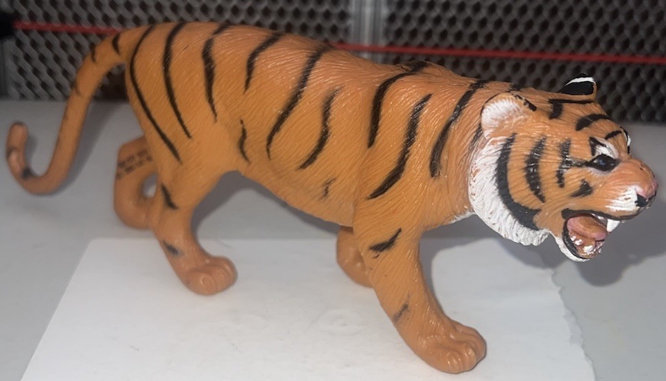 Wild Animal Kingdom Tiger giocattolo figura safari statuina 4"