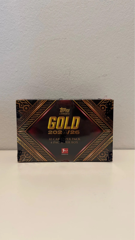 Topps Chrome Bundesliga Gold 2026 Hobby Box Neu Sealed