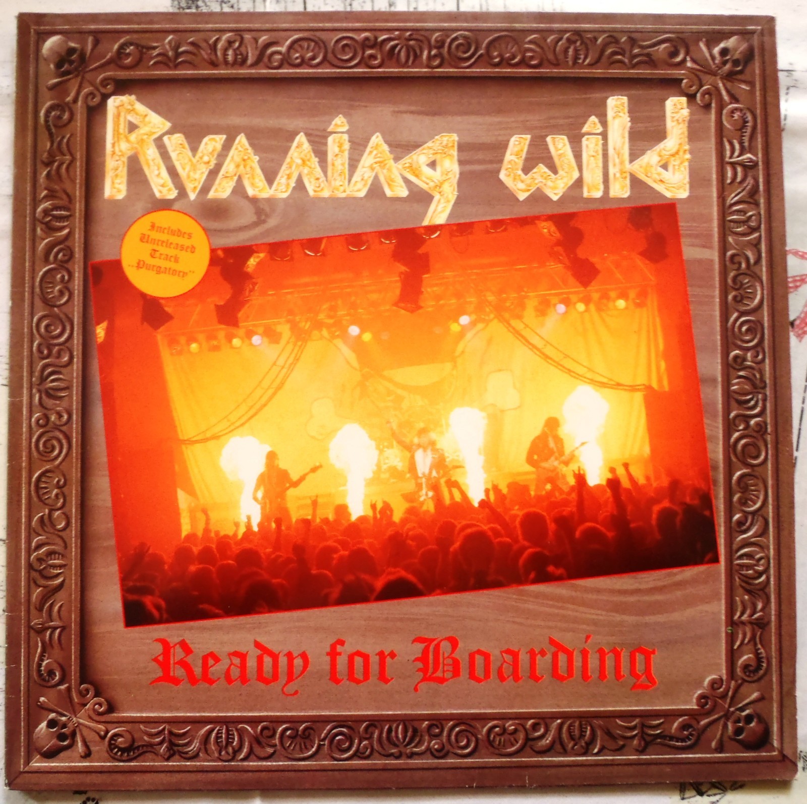 Running Wild - Ready For Boarding 12" LP  Vinyl, Noise 08-4472  (1988)