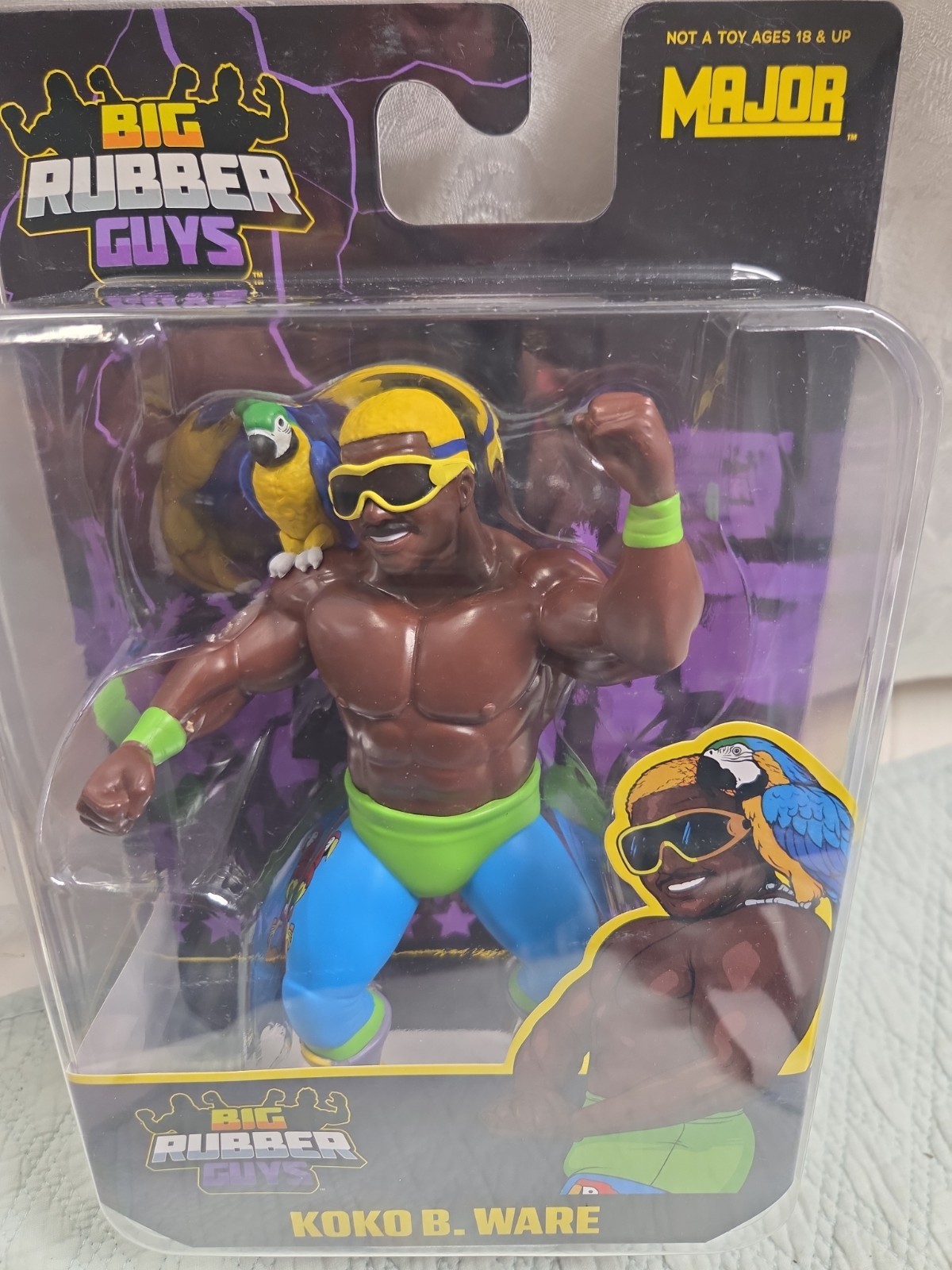 Big Rubber Guys Koko B. Ware Birdman Frankie Series 14 LJN Mattel Collect Major