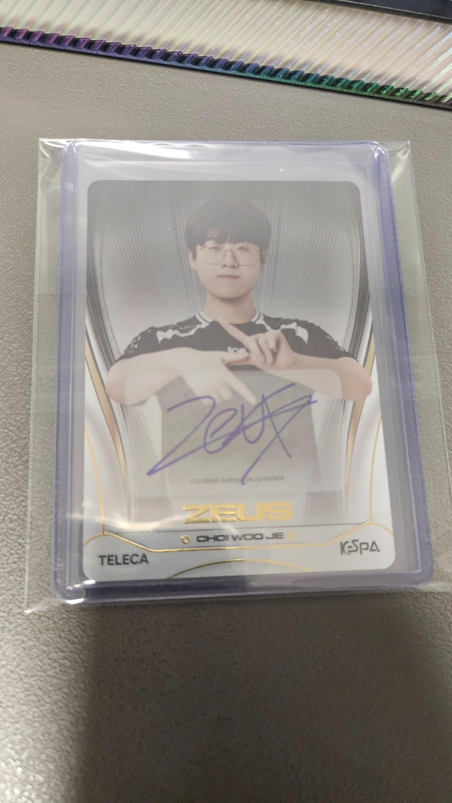 2026 Teleca Kespa League of Legends ZEUS Autograph Korea Choi Woo Je