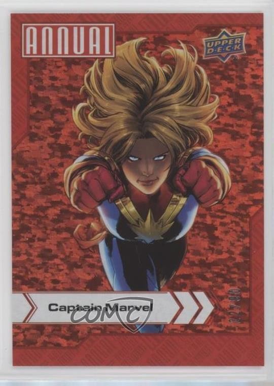 2022-23 Upper Deck Marvel Annual Red /90 Captain Marvel #16 0ih4