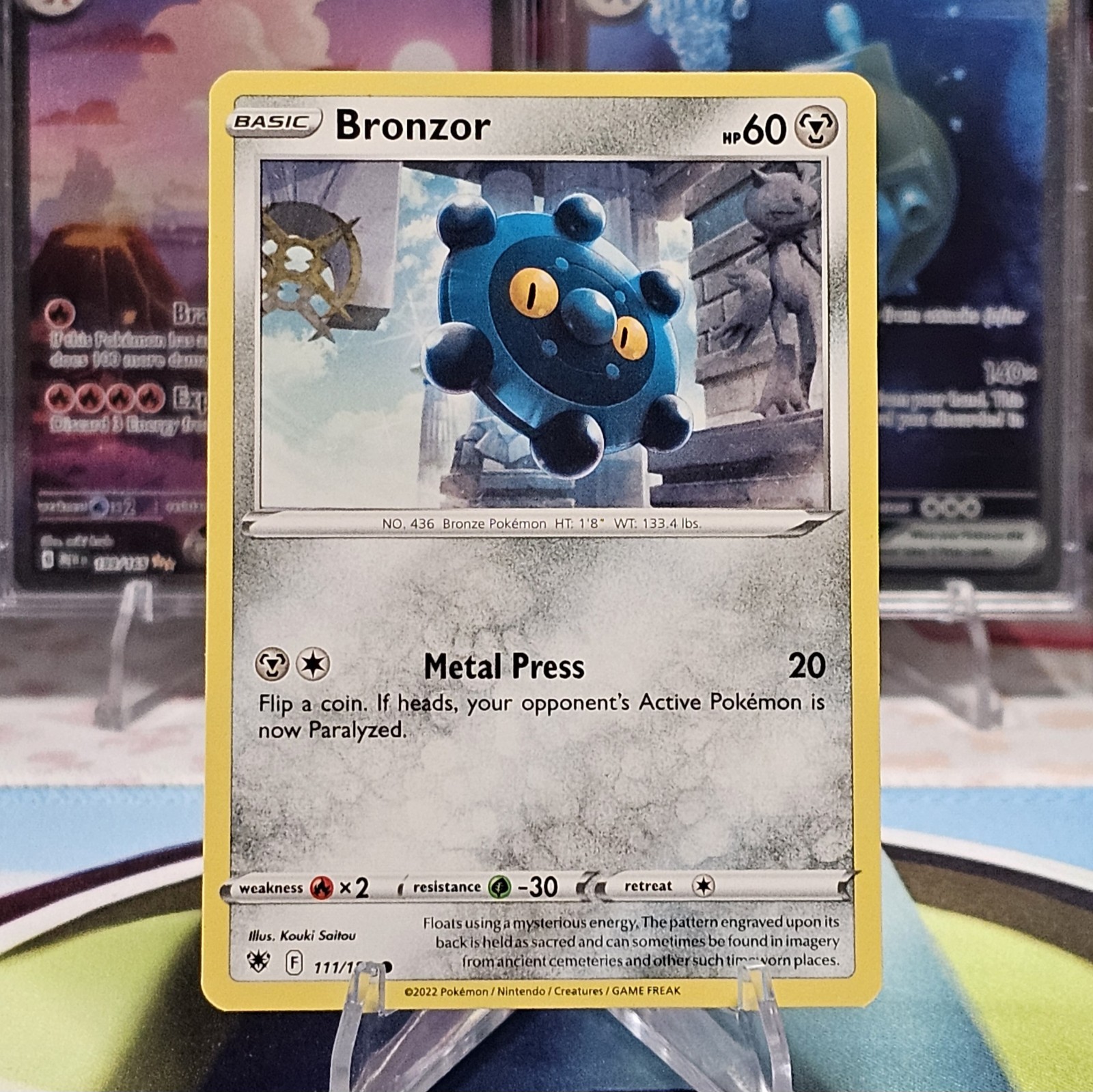 Bronzor 111/189 Pokemon non Holo TCG Swsh10: Radianza Astrale quasi nuovo