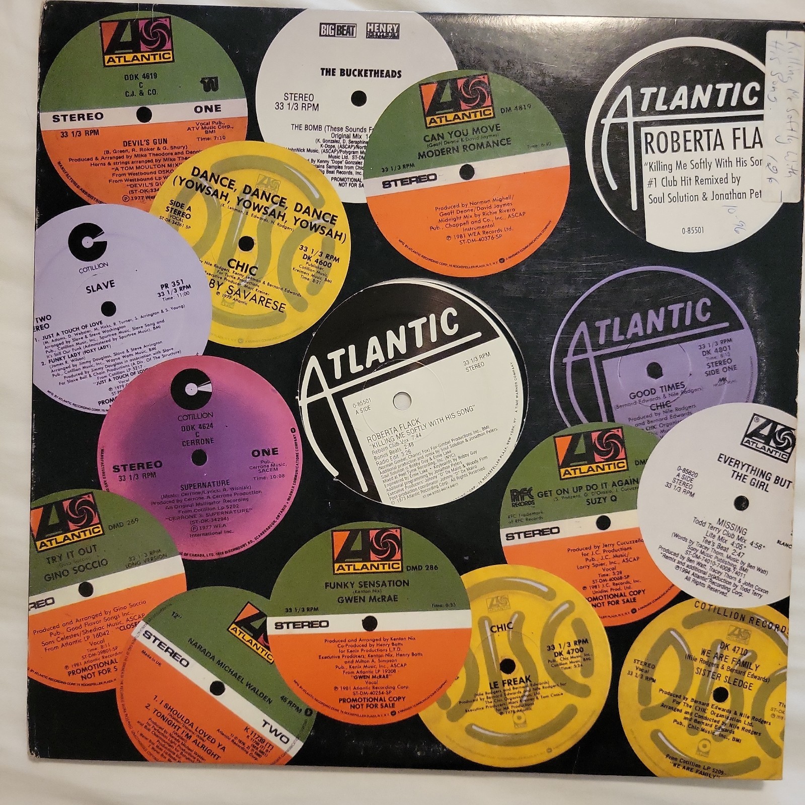 Roberta Flack - Killing Me Softly, Rare 12" White Label Maxi Single, 1973