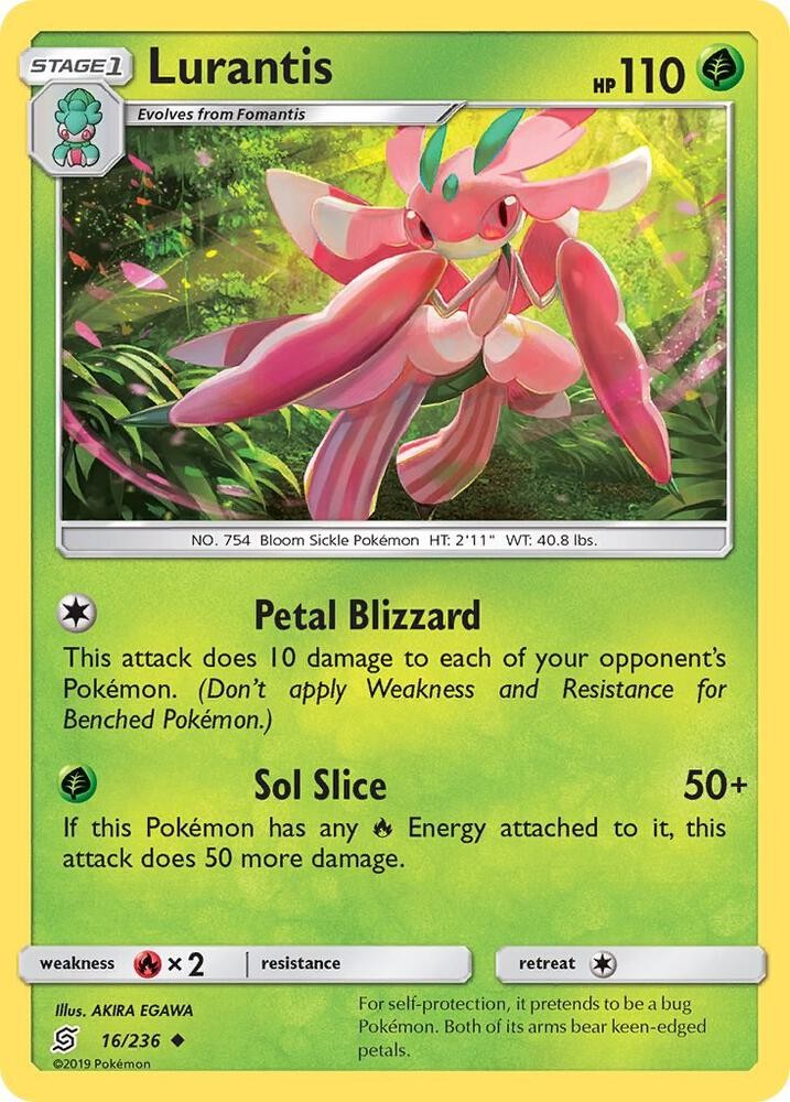Lurantis #16/236 Sm - Unified Minds Pokemon non comune TCG LP