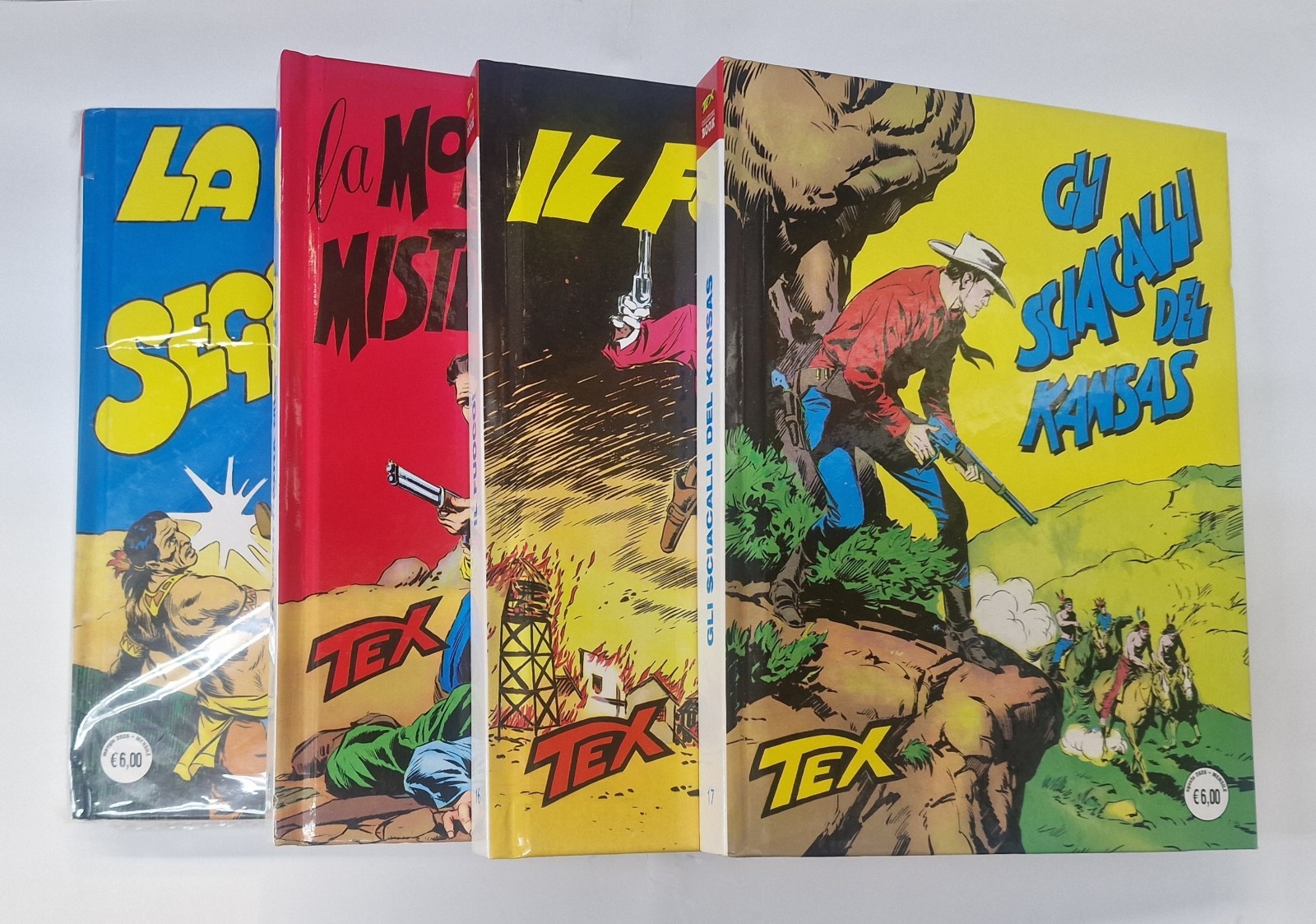Tex Coll. Book lotto 4 numeri n.14/15/16/17 nuovi 