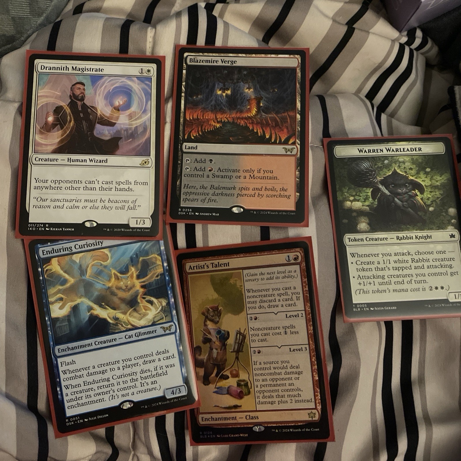 Lotto di 5 carte Mtg per Arca