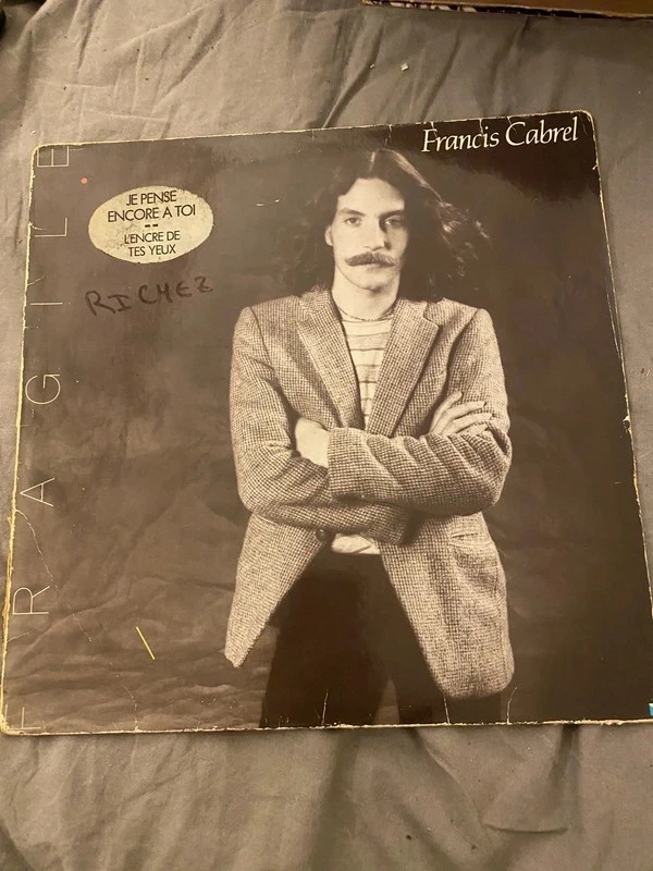 Vinyle 33T Francis Cabrel – Fragile (1980) Original avec Insert Paroles