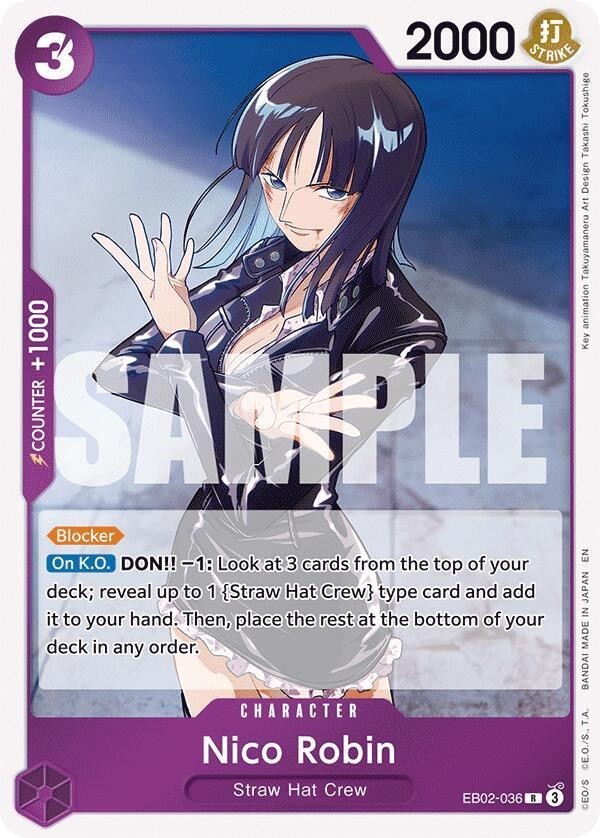 One Piece TCG -Nico Robin EB02-036 Foil Extra Booster: Anime 25° Collezione NM