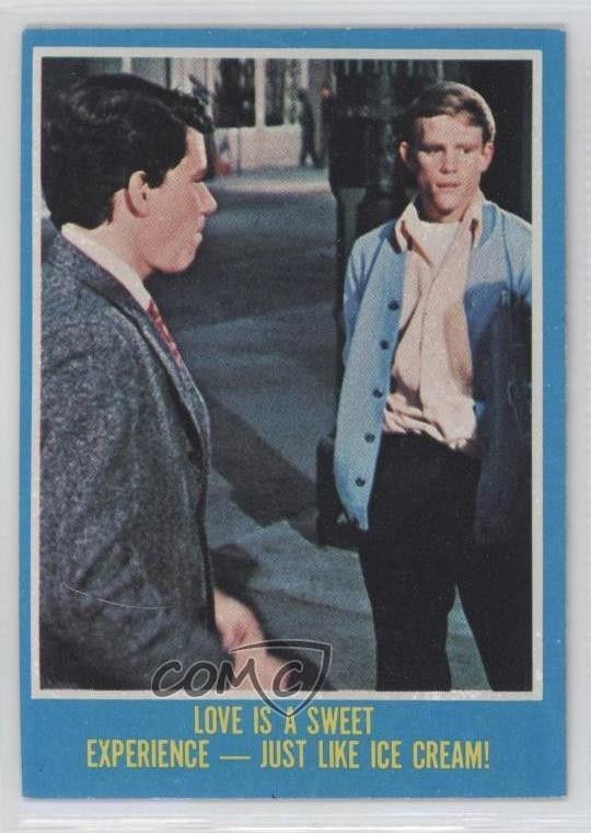 1976 Topps Happy Days Love is a sweet experience just like ice cream! #38 1v3