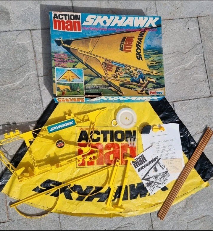 Vintage Action Man Skyhawk Boxed Almost Complete With Instructions Palitoy VAM 