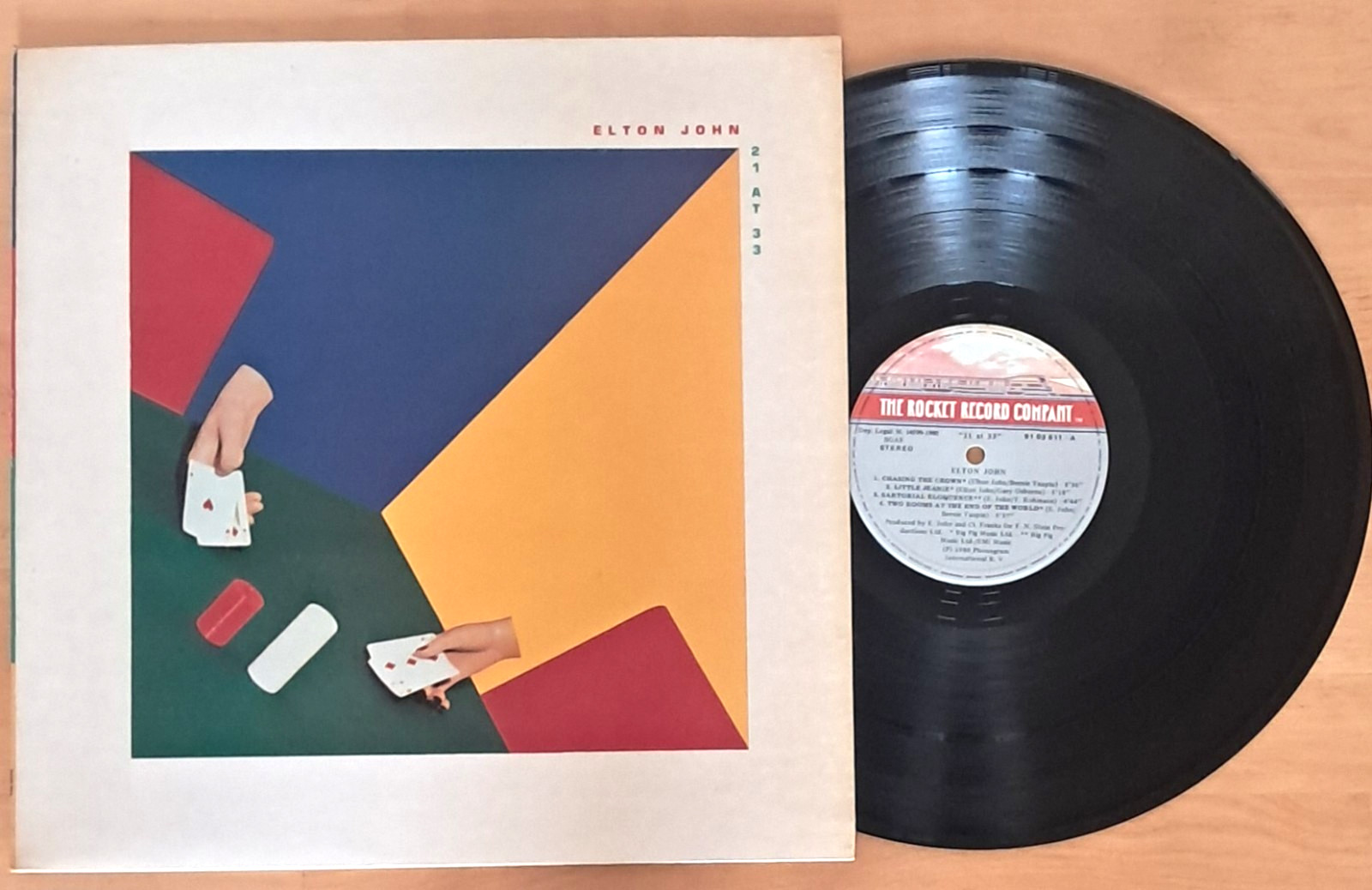 Vinyl LP Elton John - 21 at 33 + Insert Rocket Company UNPLAYED Sleeve VG+
