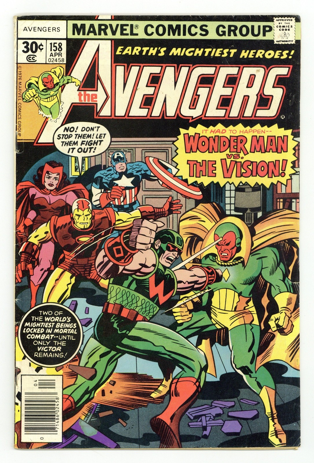 Avengers #158 VG+ 4.5 1977