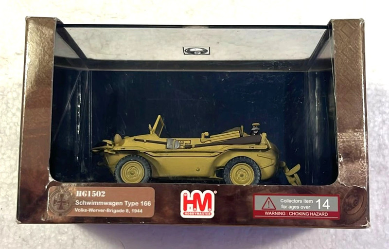 Miniatura HG1502 Schwimmwagen Type 166 1944 yellow
