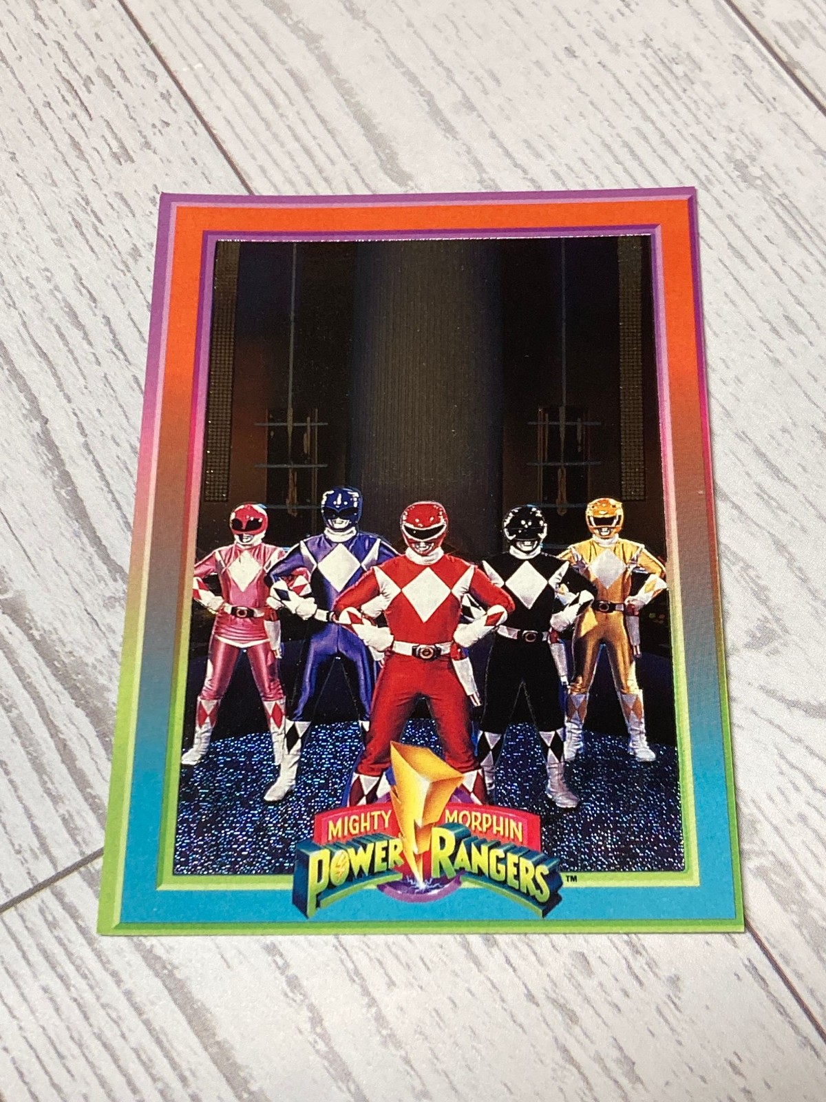 1994 Mighty Morphin Power Rangers #1 Power Foil Walmart Trading Card Serie TV