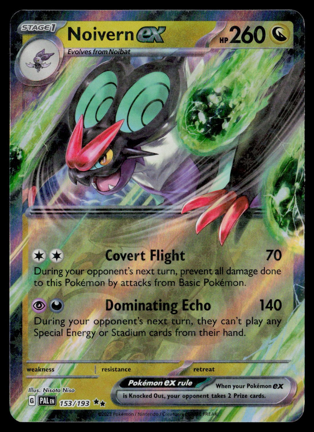 Noivern ex 153/193 Paldea Evoluta Doppia Holo Rara NM