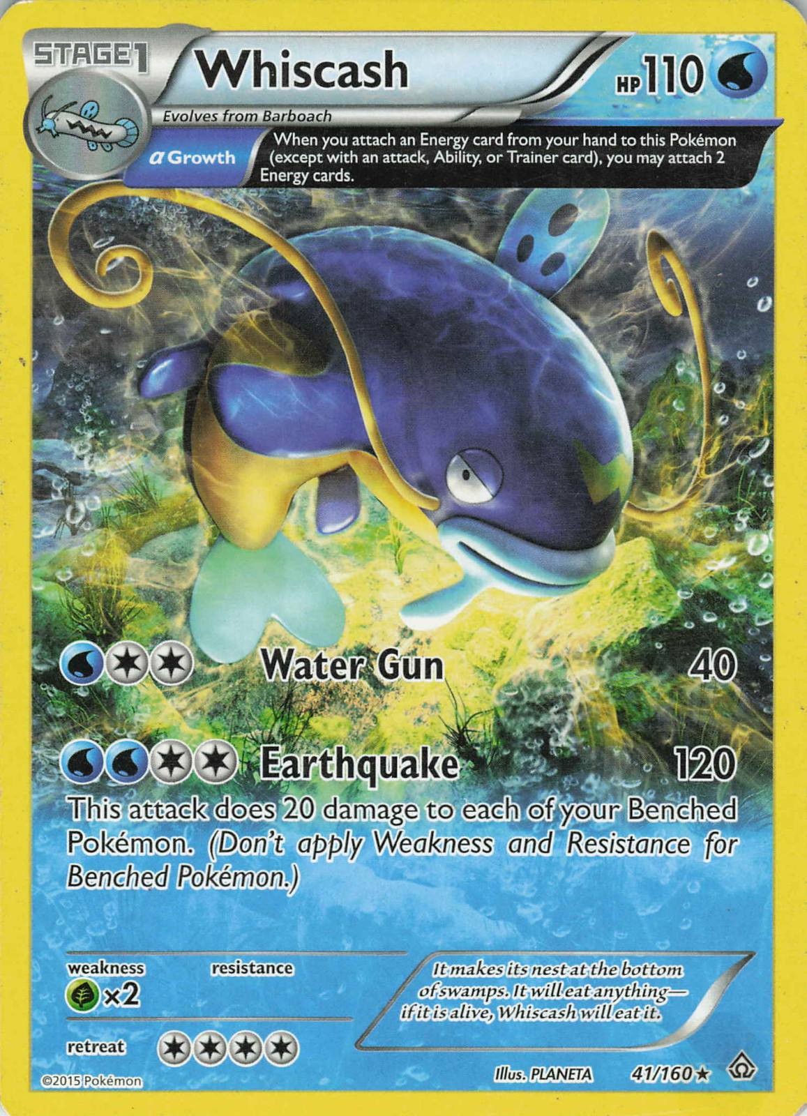 Whscash 41/160 Raro Scontro Primordiale Pokemon MP