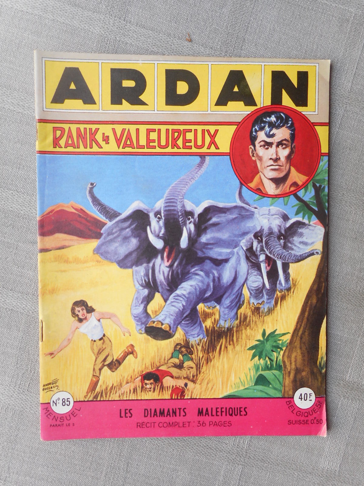 ARTIMA ARDAN TIM L'AUDACE 1ere SÉRIE N° 85 1959 EN BON ÉTAT 