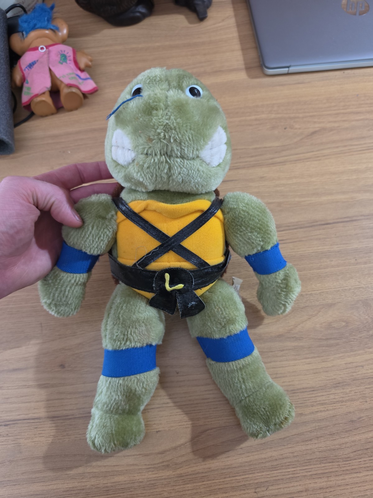 Peluche vintage 1989 Teenage Mutant Ninja Turtles Leonardo compagni di gioco 