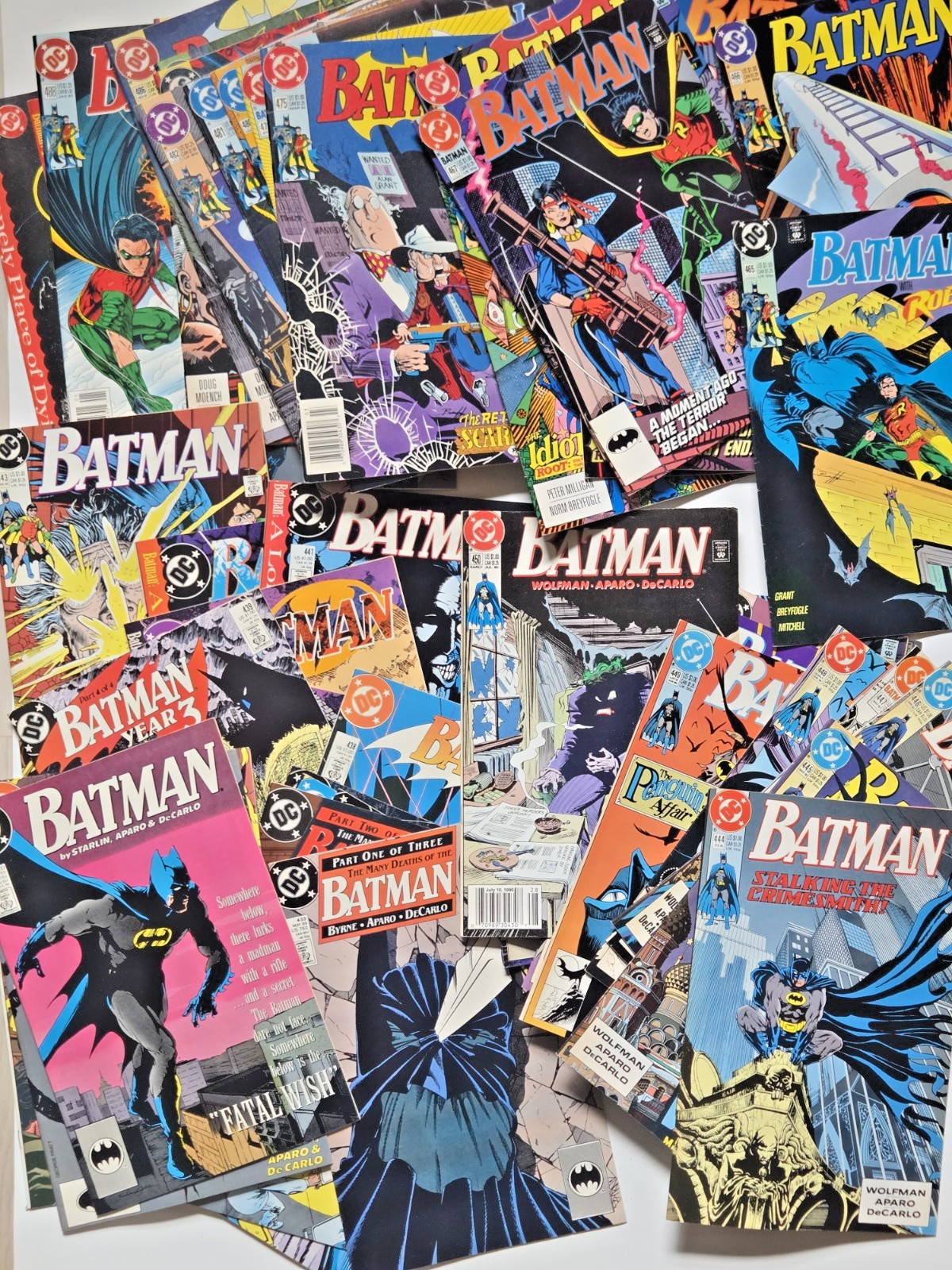 Batman 430-490 Copper Run | 59 fumetti | Tim Drake Robin | Pre-Knightfall | Bane