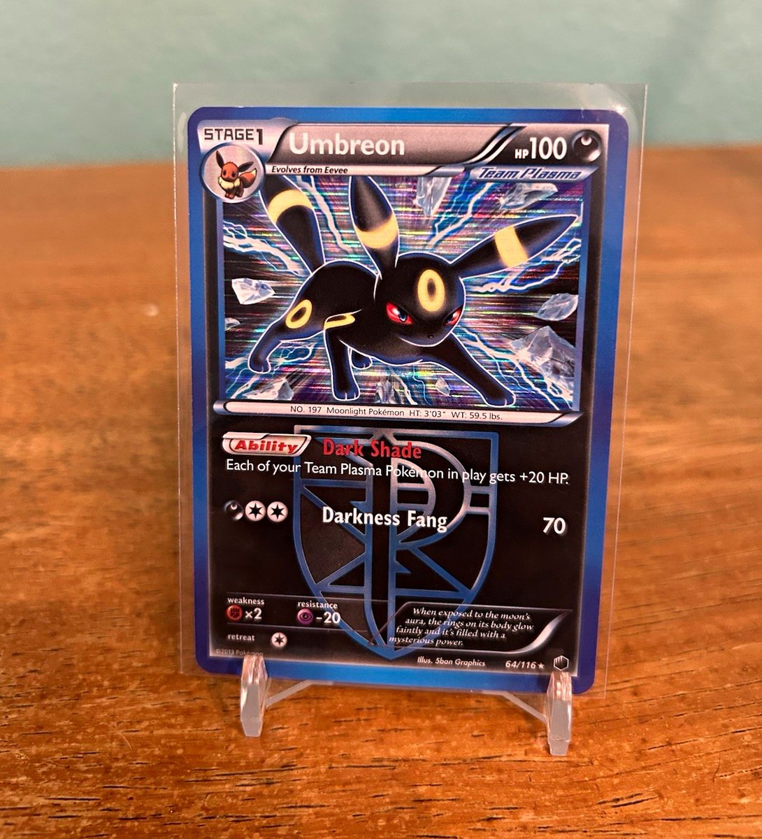 Pokemon TCG Umbreon 64/116 Plasma Freeze Team Plasma Raro Holo Inglese