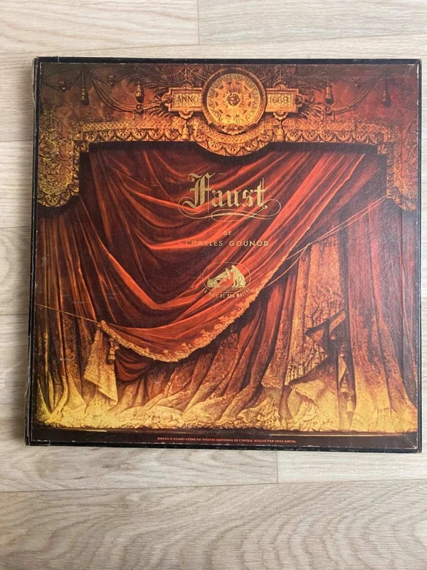 Coffret ancien d'opéra – Faust de Faust – Disques 78 tours – Édition La Voix de son Maître