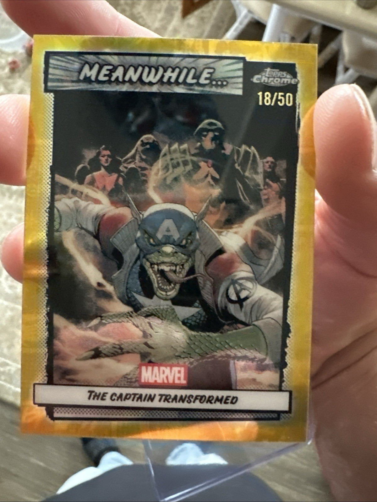 2026 Marvel Topps Chrome  Meanwhile The Captain Transformed /50