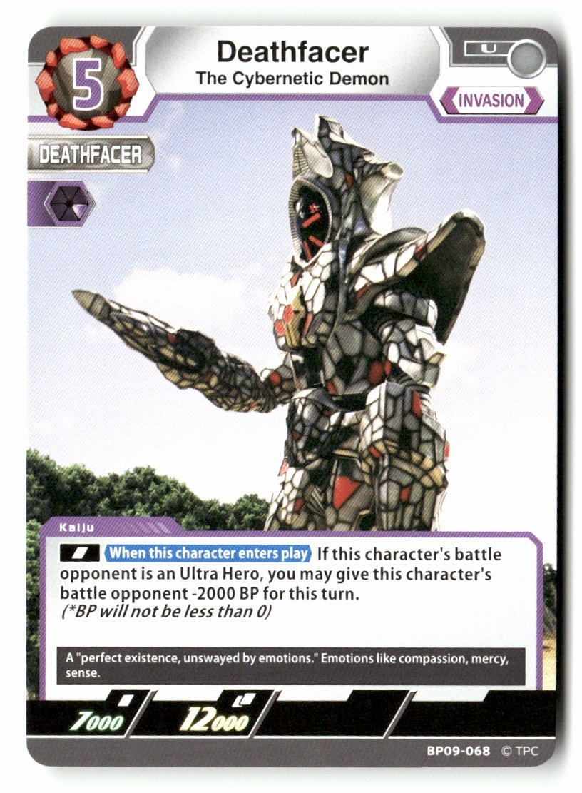 4X DEATHFACER IL DEMONE CIBERNETICO BP09-068 U ULTRAMAN GIOCO DI CARTE NM