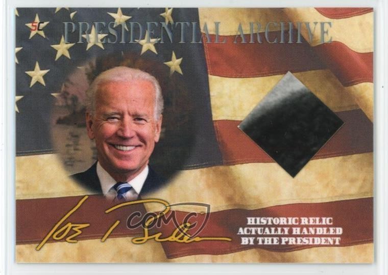 2020 Sportscardcom Una parola dall'archivio presidenziale POTUS Joe Biden 0dz