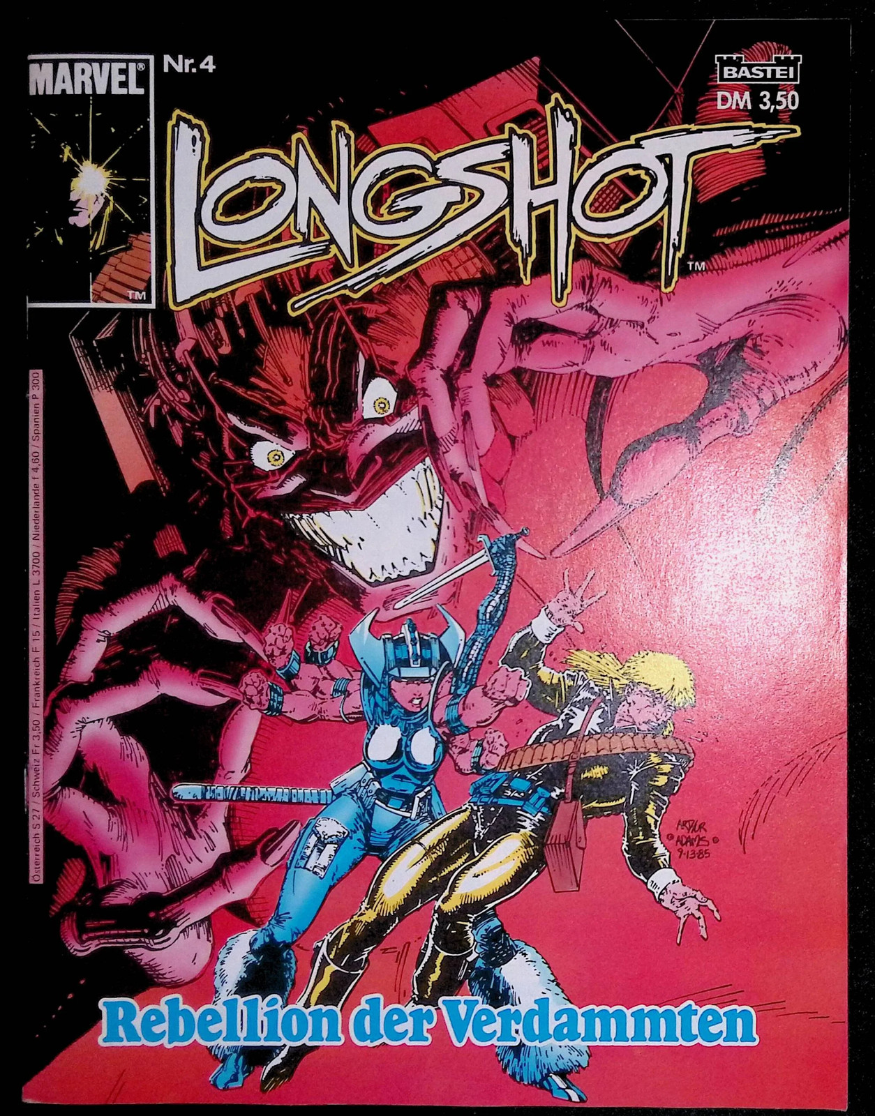 Longshot 4 - La ribellione dei dannati - Bastei Marvel Comic - A-/A-/A-