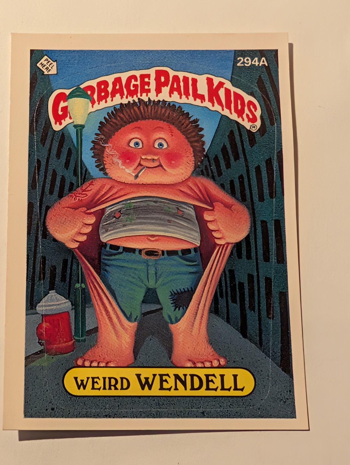 Adesivo GARBAGE PAIL KIDS (Topps, 1987) #294a