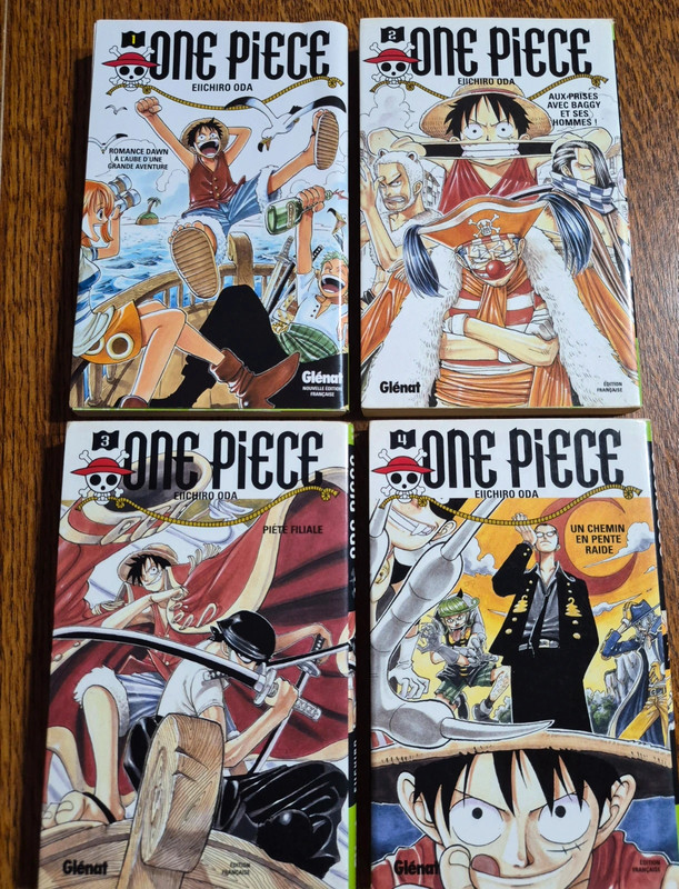 Lot 4 mangas One piece tres bon etat