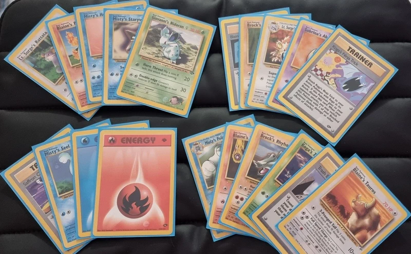 Lotto carte Pokémon Gym heros/challenge