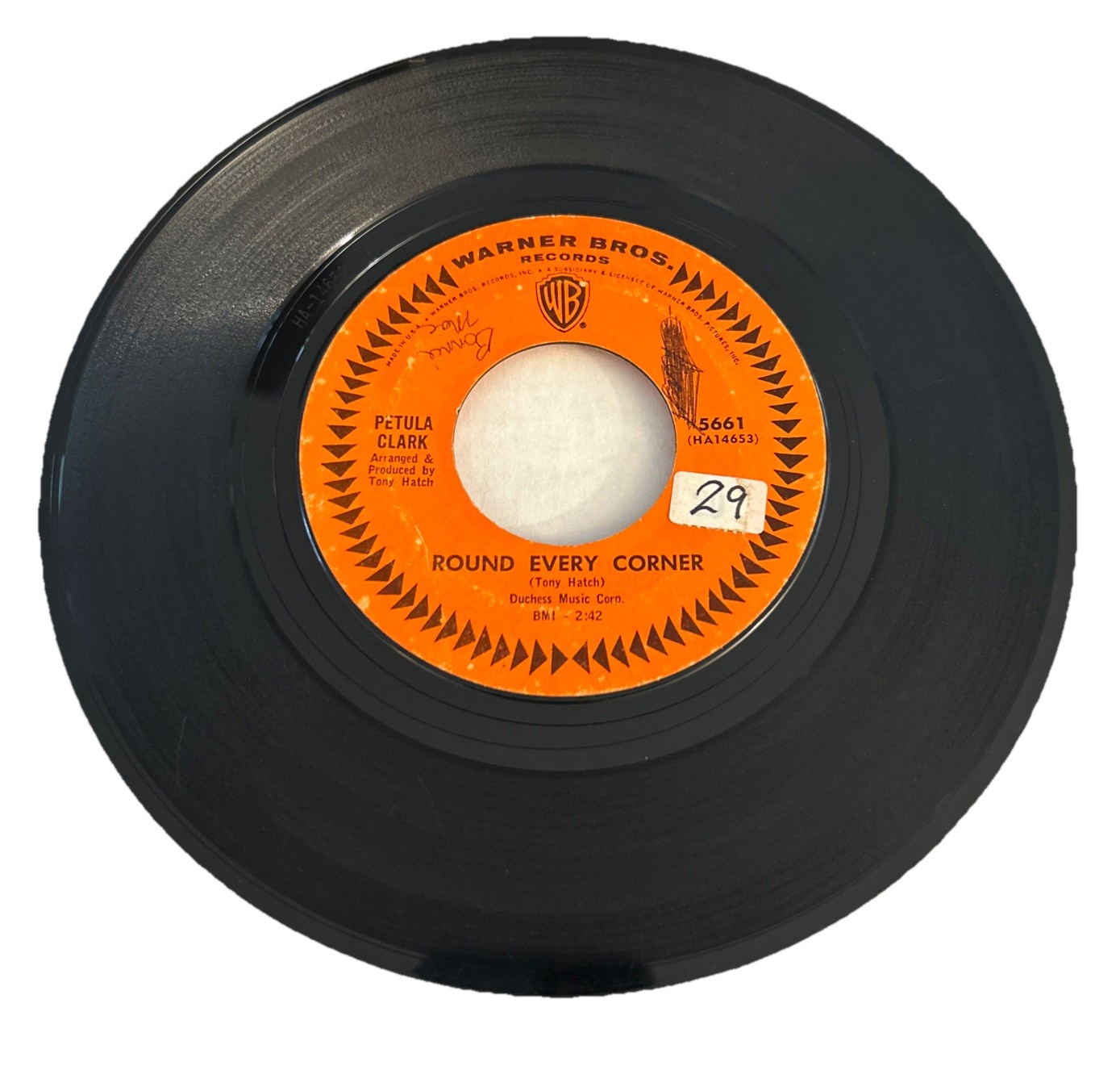Petula Clark-Round Every Corner/Two Rivers 45 RPM 1965 (box30)