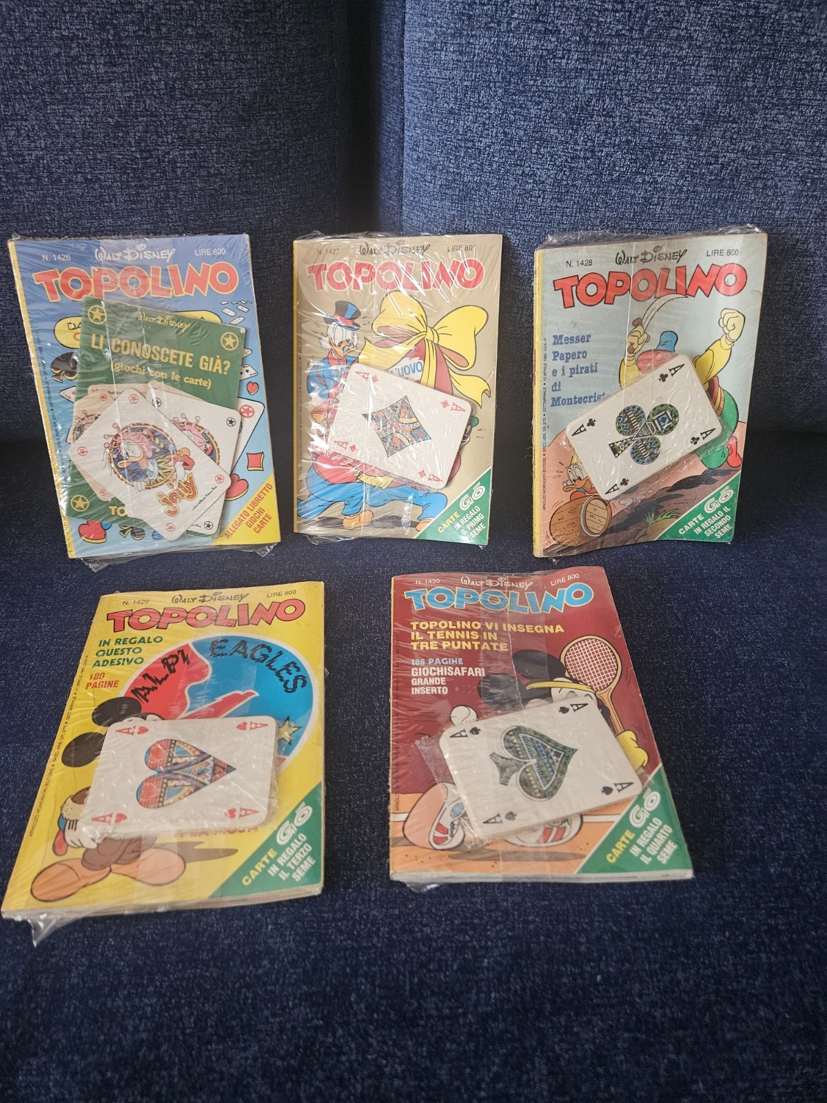 TOPOLINO N 1426 27 28 29 30 CON CARTE GO FRUTTA E MANUALE BLISTERATI