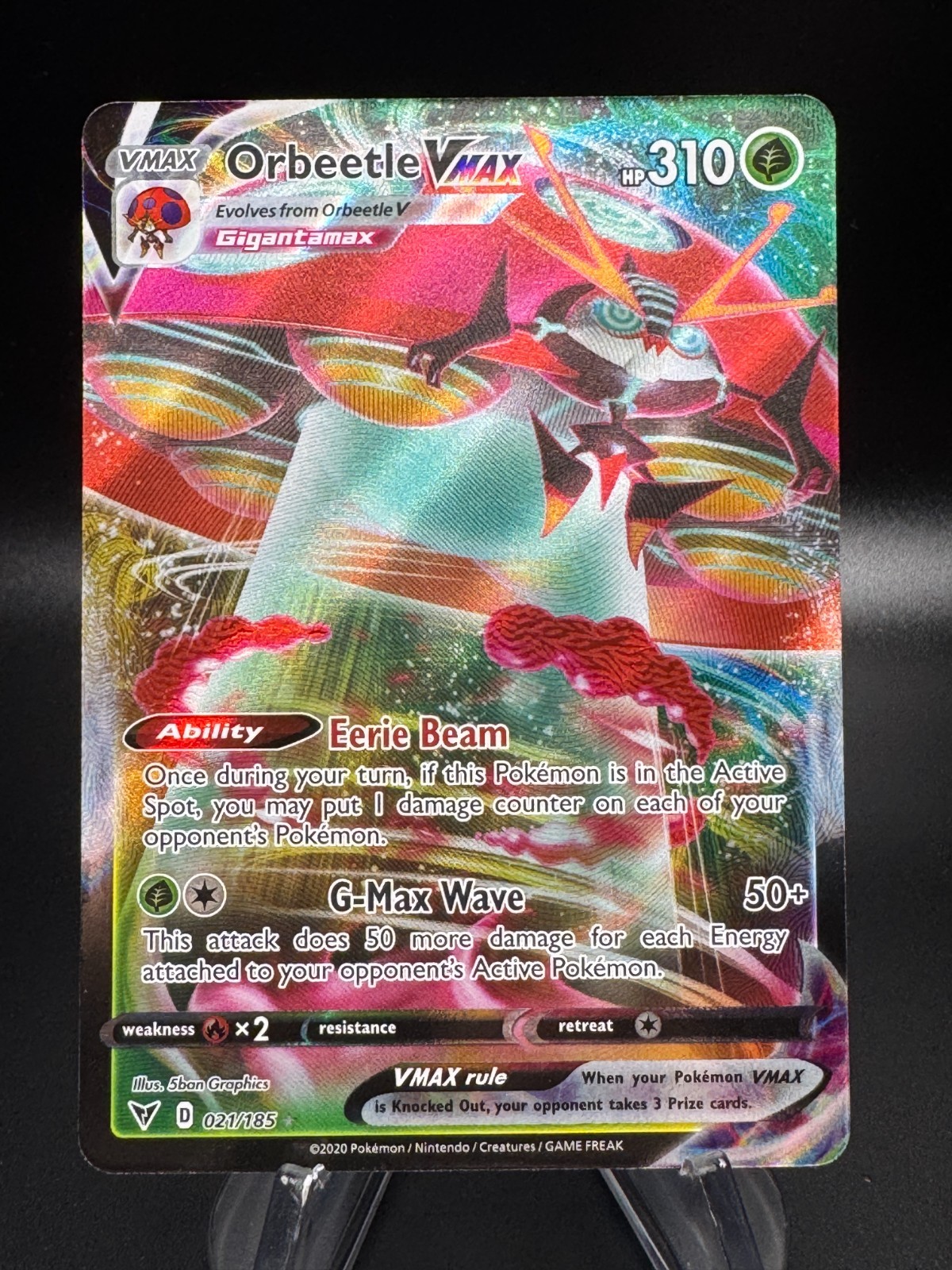 Pokemon Scudo Spada Tensione Vivace ORBEETLE VMAX Ultra Raro #021/185 1